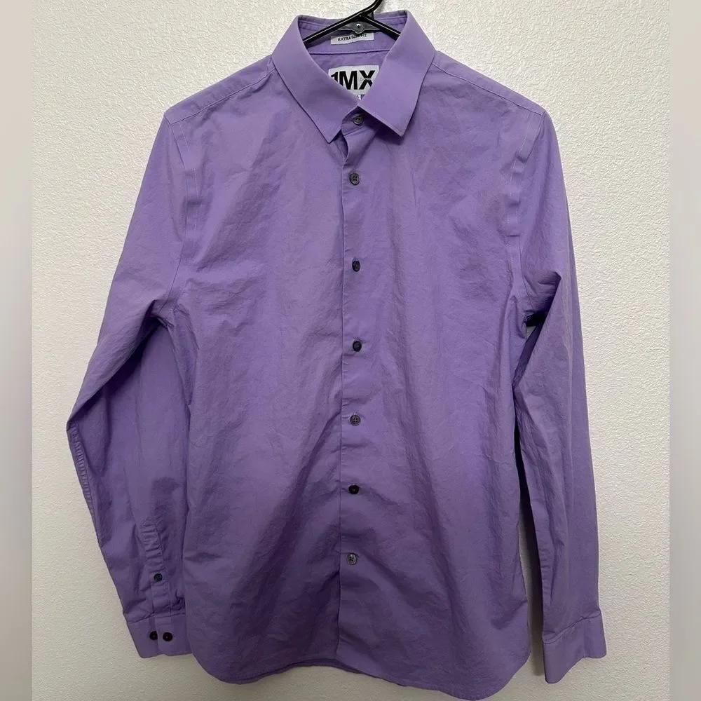 Express Men’s Purple Button Down Shirt